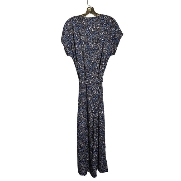 Kaffe floral Print Jumpsuit With Short Sleeves & Belted Waist Size UK 42 = US 14 - Picture 4 of 13